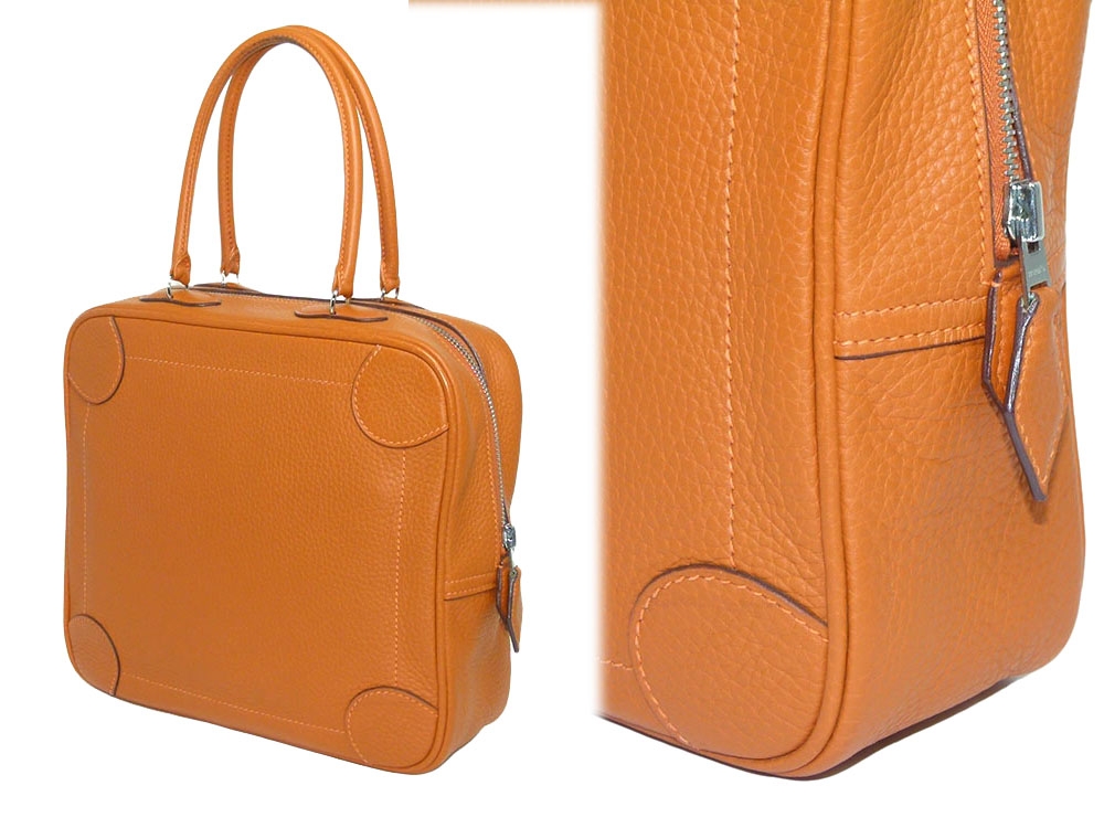 Hermes Omnibus PM Potiron in Togo Leather I Stamp Tote Bag-30410 Hermes Omnibus PM Potiron in Togo Leather I Stamp Tote Bag-30410