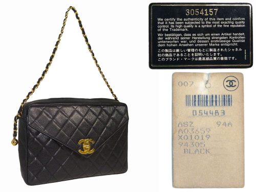 Chanel 3054157 Black A67411Y Vintage Large Flap 14" Laptop/ Document Gold Hardware-0