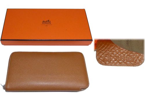 Hermes Gold Epsom Silk-in Classic Long Wallet O Stamp-0
