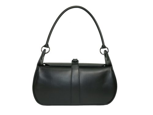Hermes "J" Stamp Black Box Calf Leather Rugby II MM Hobo Bag -0