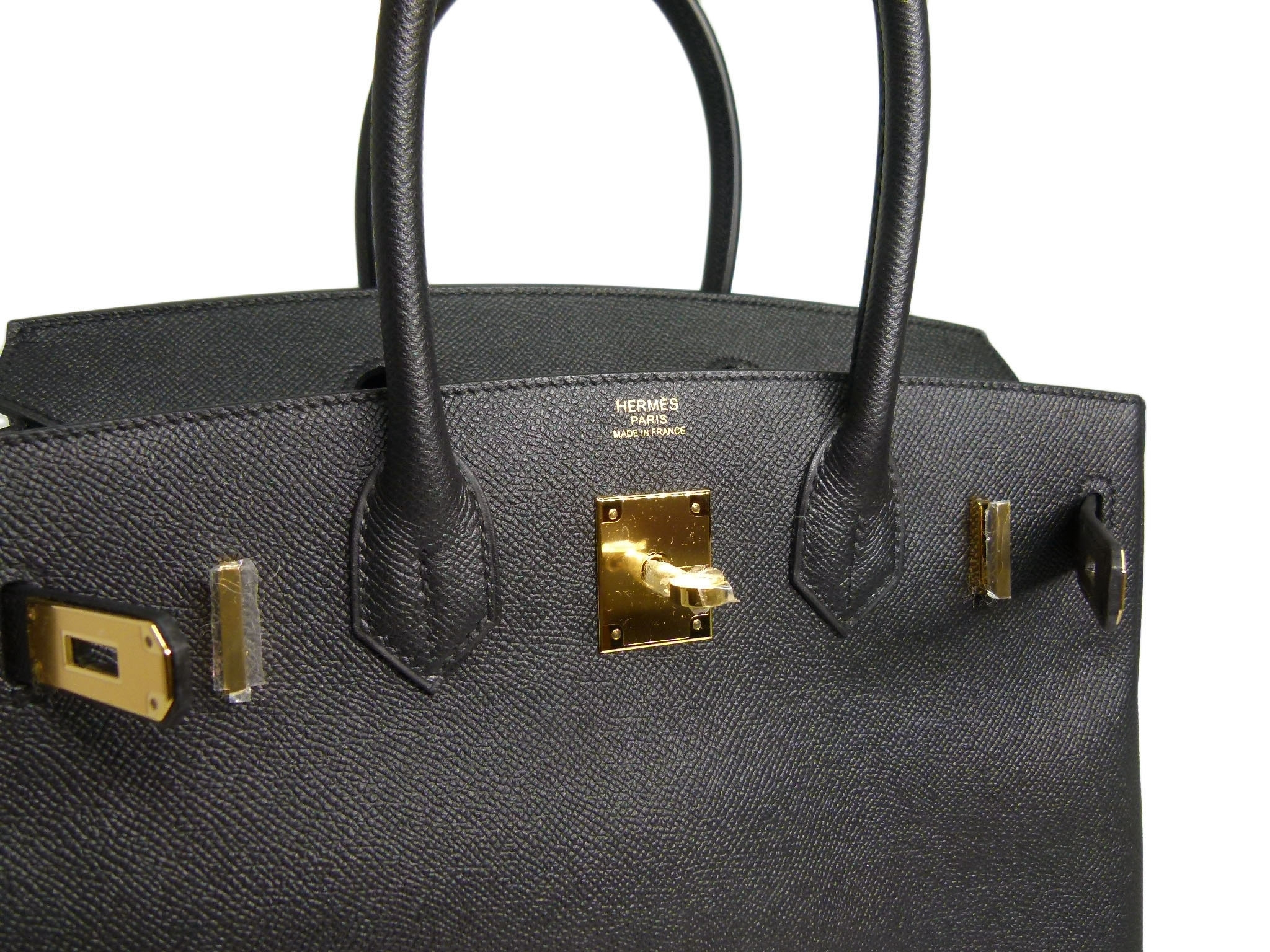BRAND NEW ! Hermes Birkin 30 Black Epsom A Stamp Gold Hardware-33348 BRAND NEW ! Hermes Birkin 30 Black Epsom A Stamp Gold Hardware-33348