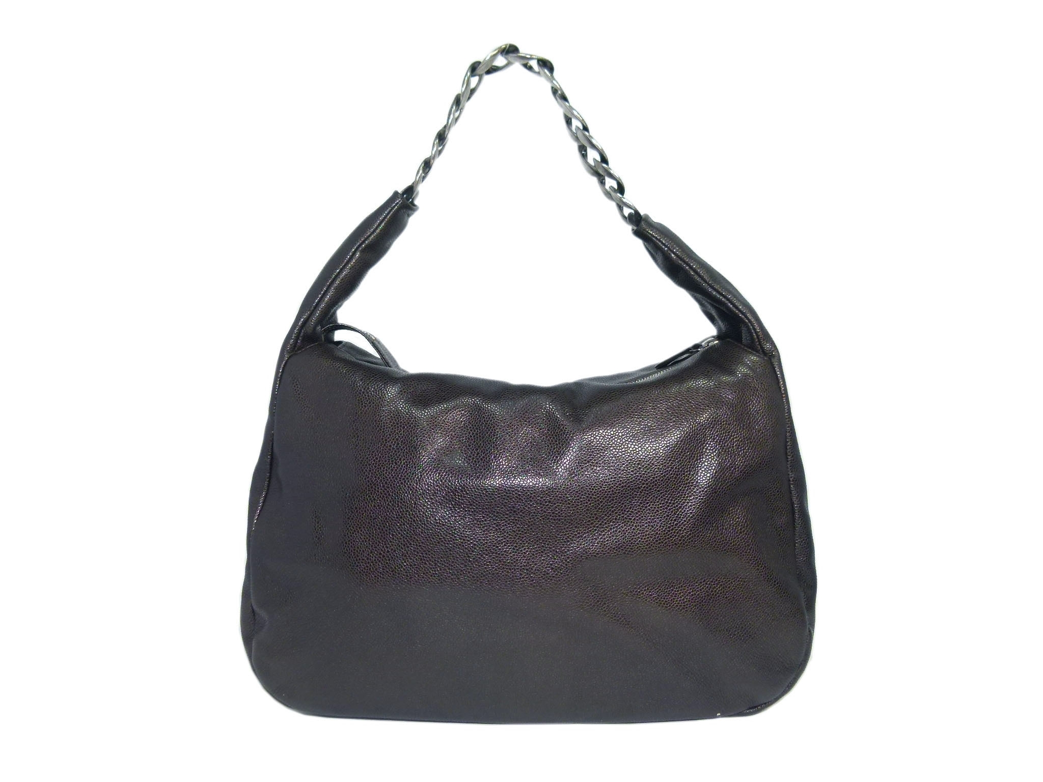 Chanel 13047107 Glazed Calf Leather Aged Ruthenium Hardware Large Hobo Bag -33437 Chanel 13047107 Glazed Calf Leather Aged Ruthenium Hardware Large Hobo Bag -33437