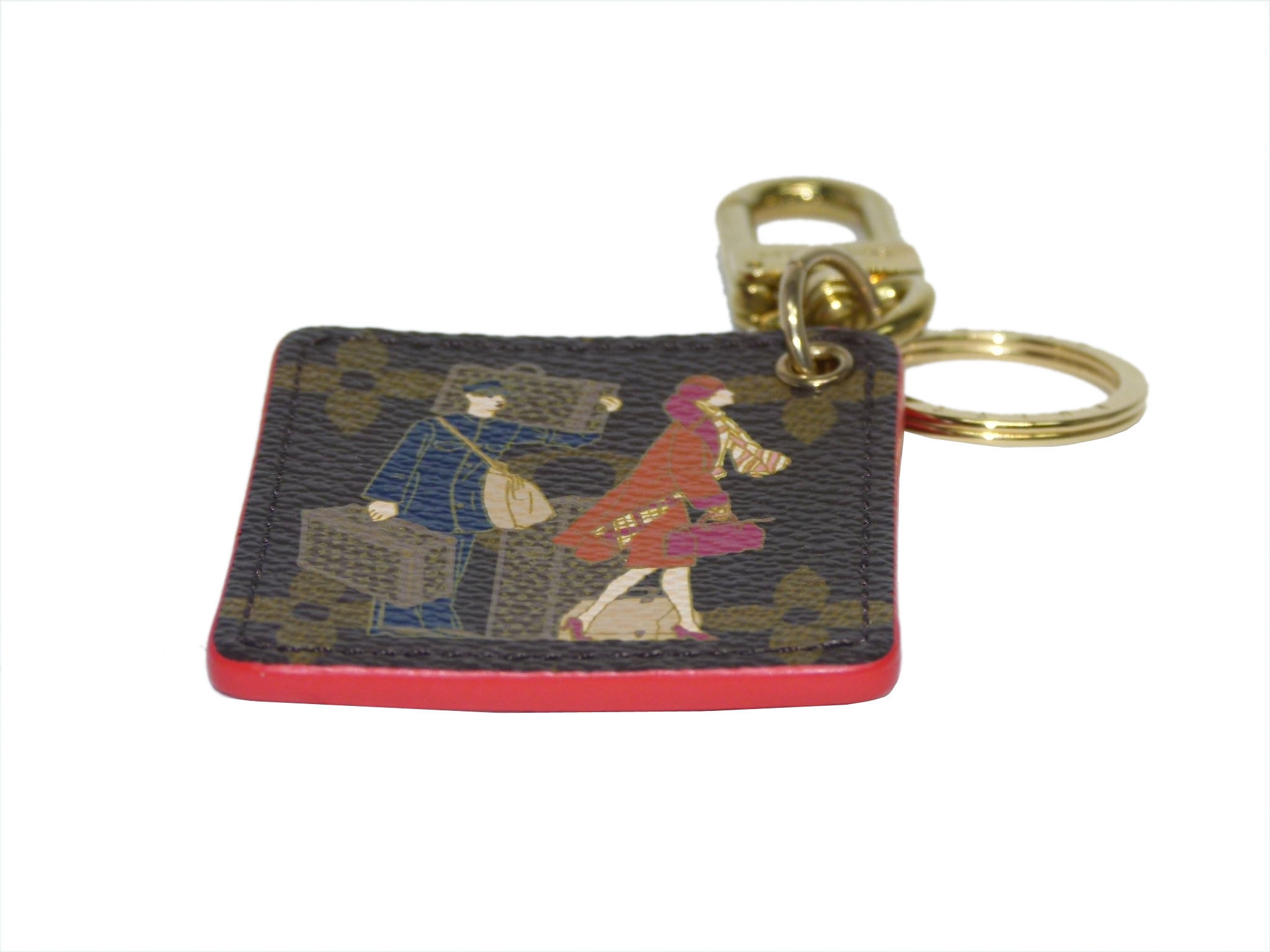 Louis Vuitton Monogram Excursion Trunks Bag Charm and Key Holder -34009 Louis Vuitton Monogram Excursion Trunks Bag Charm and Key Holder -34009
