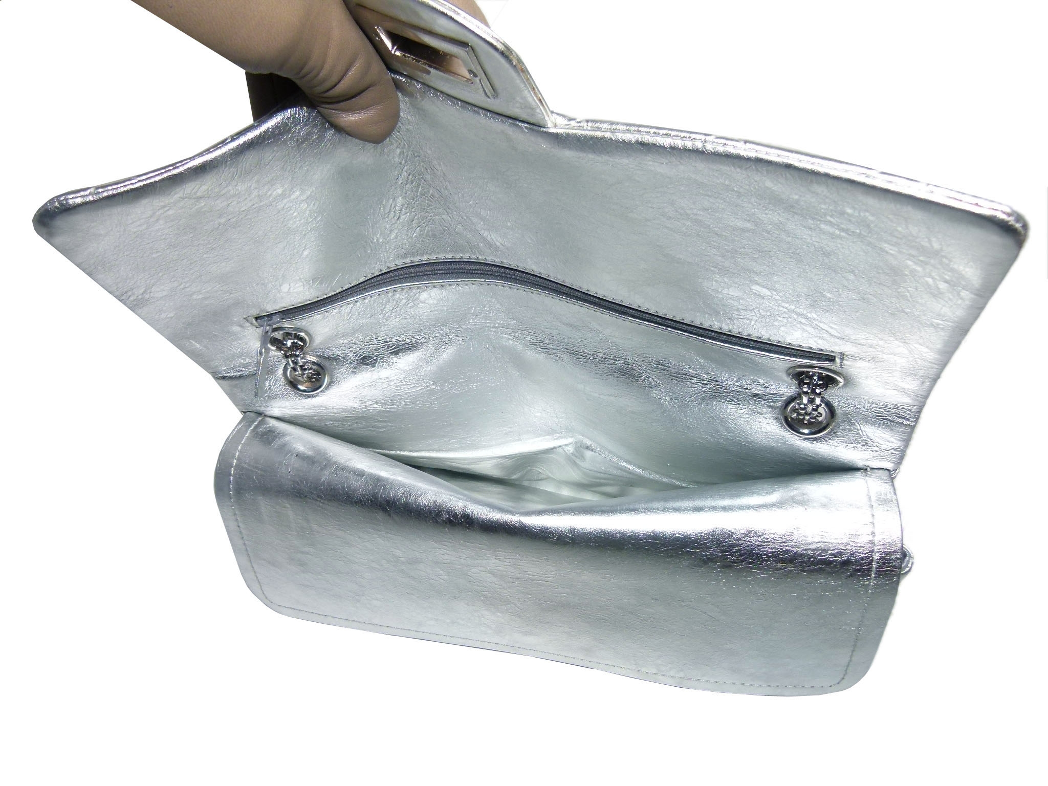 Chanel 11623242 Metallic Silver 2.55 Reissue- 227 Maxi Silver-tone Hardware Flap Bag-34003 Chanel 11623242 Metallic Silver 2.55 Reissue- 227 Maxi Silver-tone Hardware Flap Bag-34003