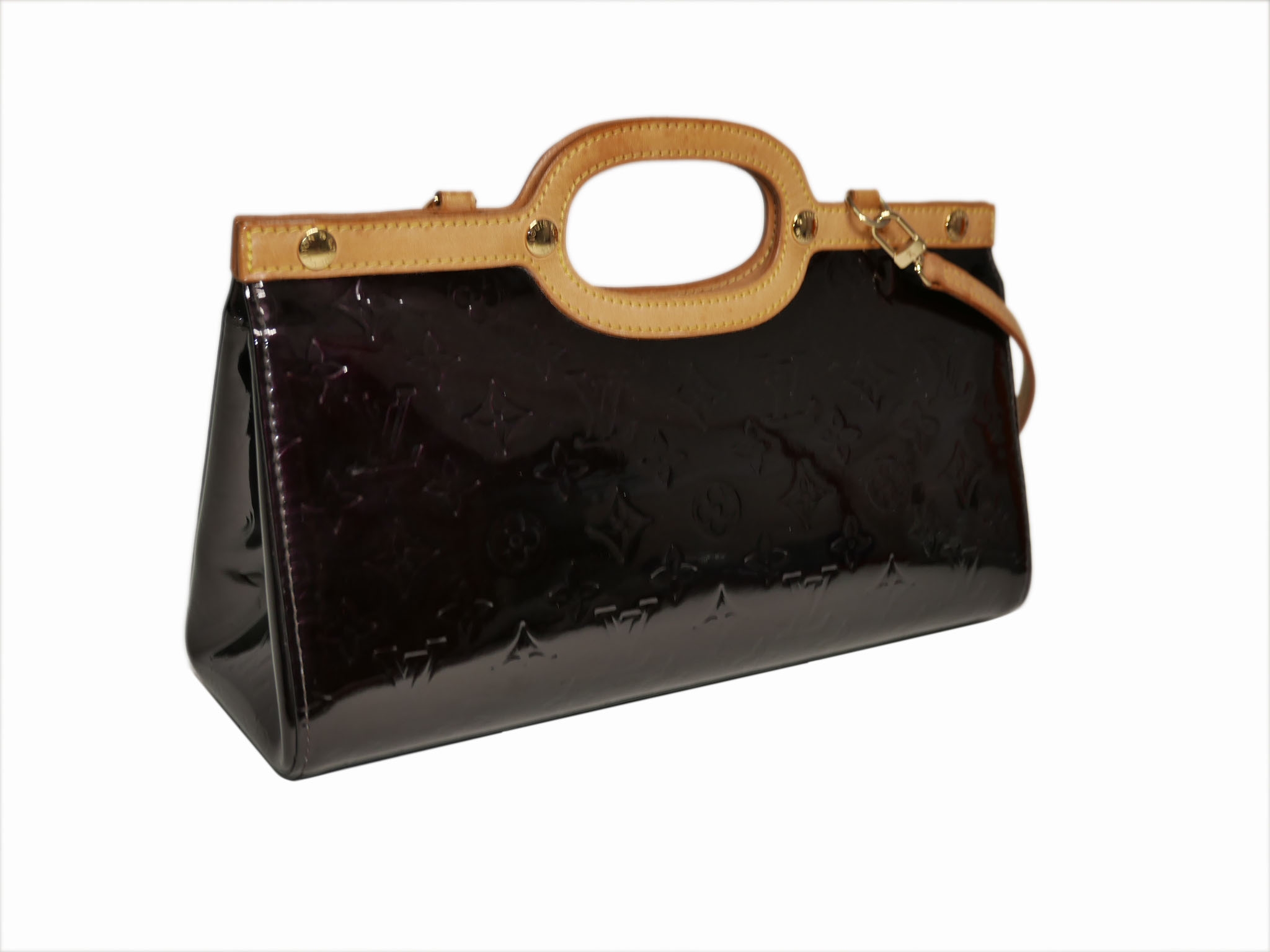 Louis Vuitton M91995 Vernis Amarante Roxbury Drive Tote / Shoulder Bag (SR2008)-34521 Louis Vuitton M91995 Vernis Amarante Roxbury Drive Tote / Shoulder Bag (SR2008)-34521