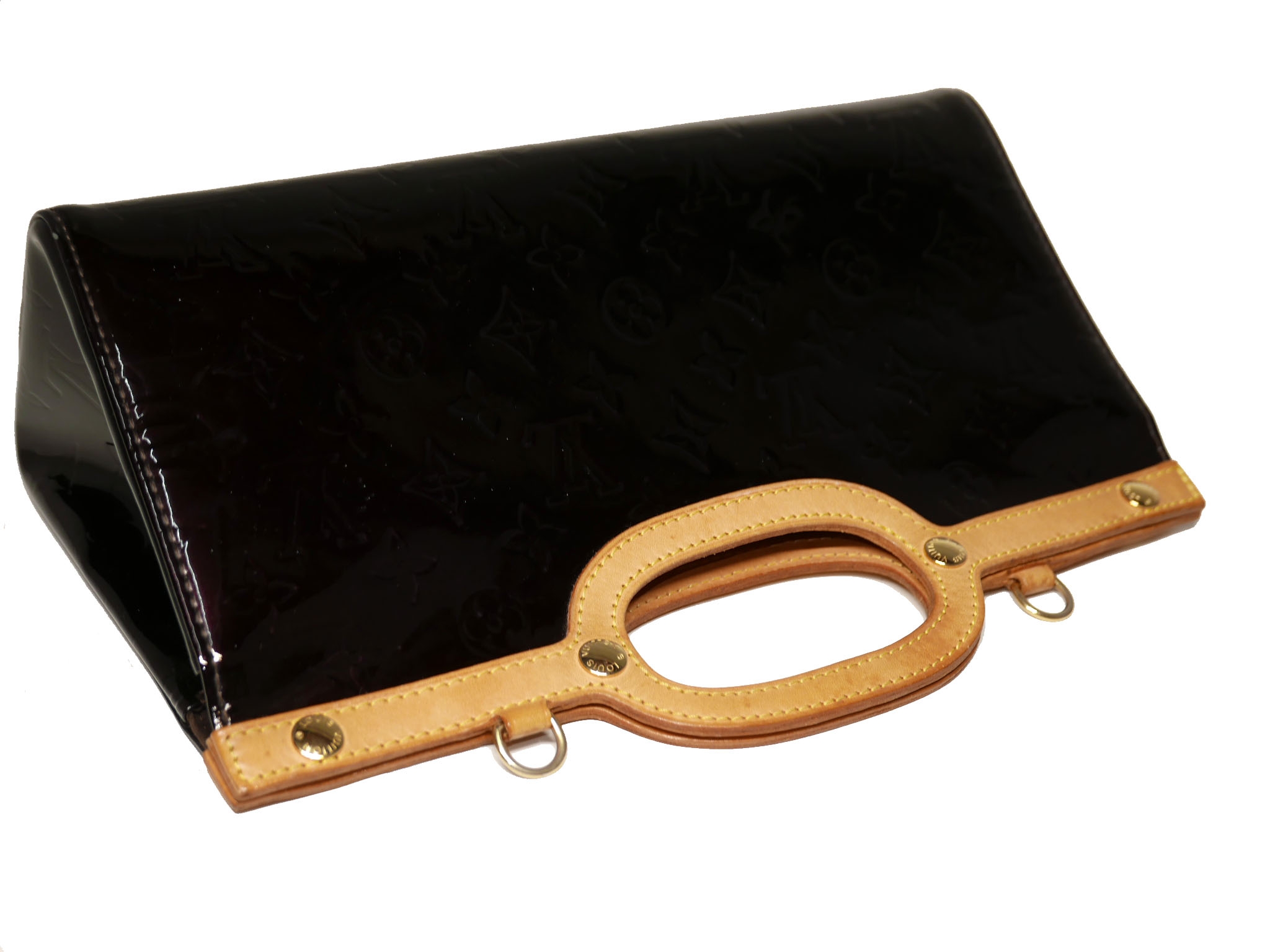 Louis Vuitton M91995 Vernis Amarante Roxbury Drive Tote / Shoulder Bag (SR2008)-34527 Louis Vuitton M91995 Vernis Amarante Roxbury Drive Tote / Shoulder Bag (SR2008)-34527