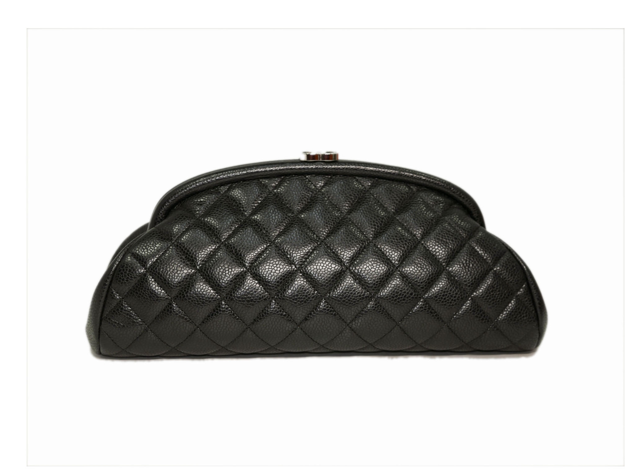 Chanel 19155706 Black Caviar Leather Timeless Classic Clutch-0 Chanel 19155706 Black Caviar Leather Timeless Classic Clutch-0
