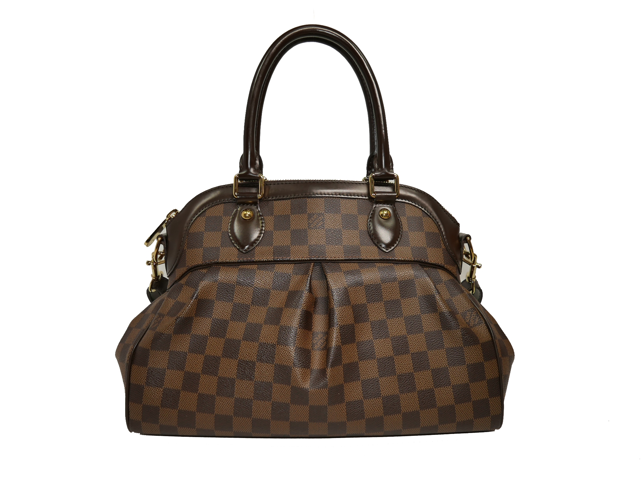 Louis Vuitton N51997 Damier Trevi PM Tote/ Shoulder Bag (TJ1111)-34444 Louis Vuitton N51997 Damier Trevi PM Tote/ Shoulder Bag (TJ1111)-34444