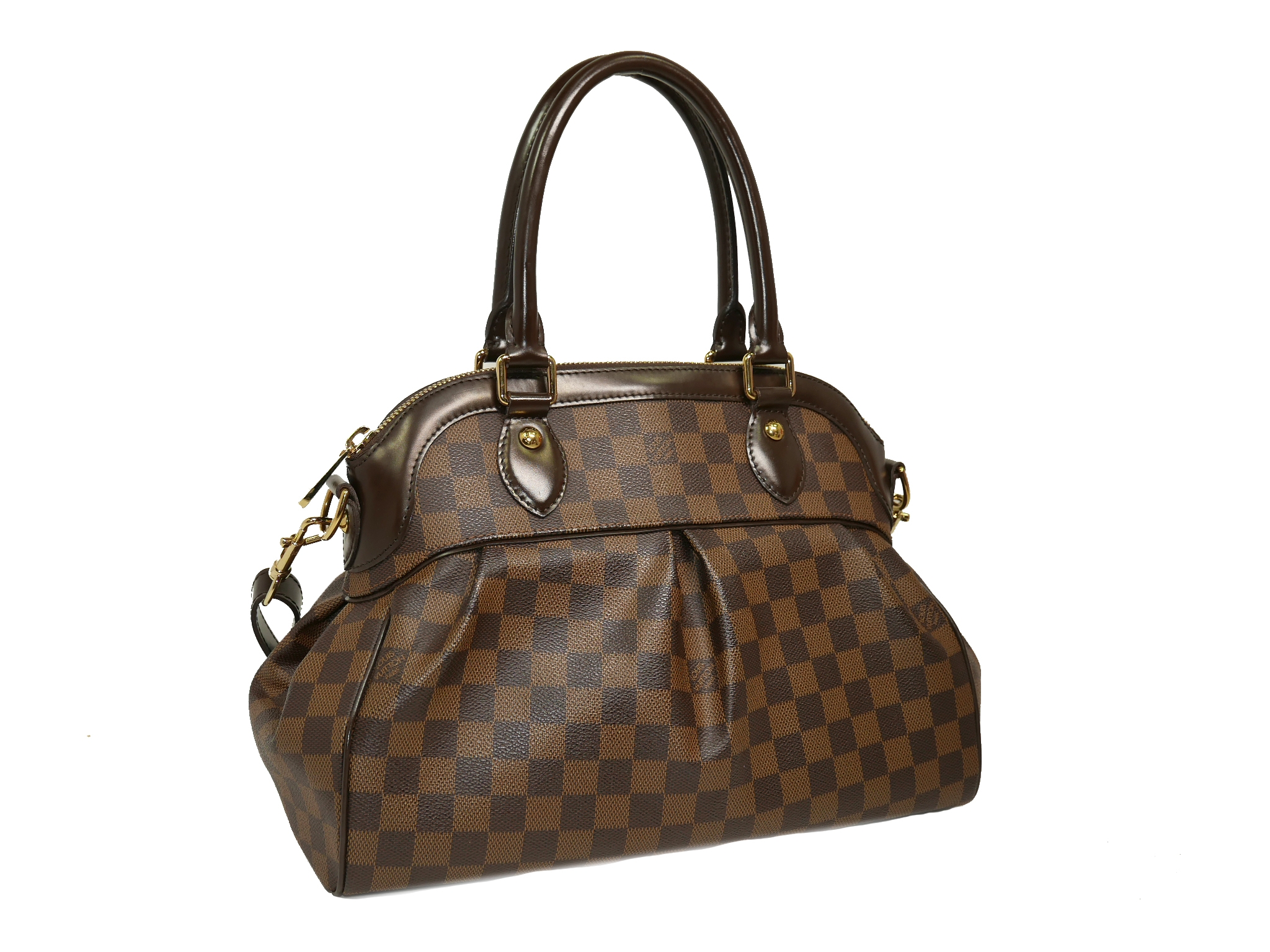 Louis Vuitton N51997 Damier Trevi PM Tote/ Shoulder Bag (TJ1111)-34446 Louis Vuitton N51997 Damier Trevi PM Tote/ Shoulder Bag (TJ1111)-34446