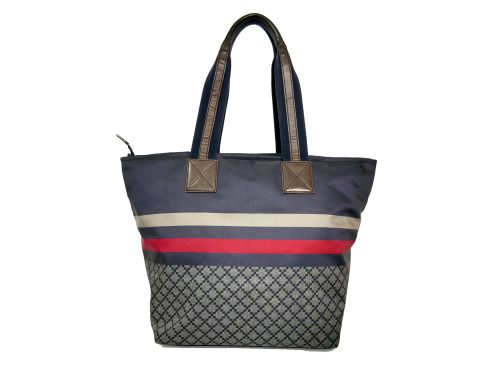 Gucci 267922 Unisex Diamante Travel Blue Web Medium Multicolor