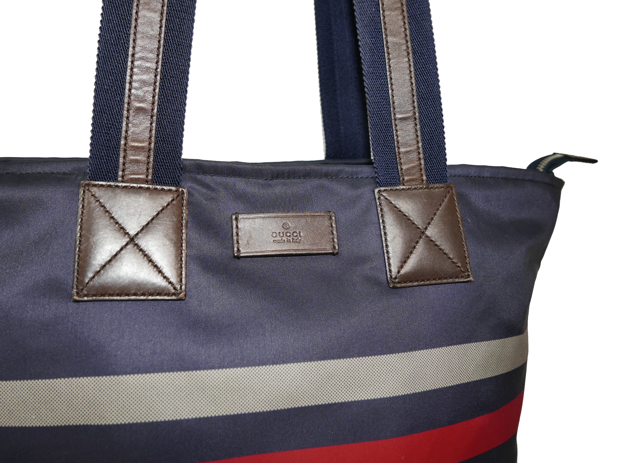 Gucci 267922 Unisex Diamante Travel Blue Web Medium Multicolor Nylon Shopping Tote-34628 Gucci 267922 Unisex Diamante Travel Blue Web Medium Multicolor Nylon Shopping Tote-34628