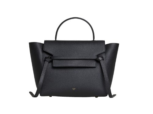 Celine Mini Belt bag in Grained Calfskin, Black -0