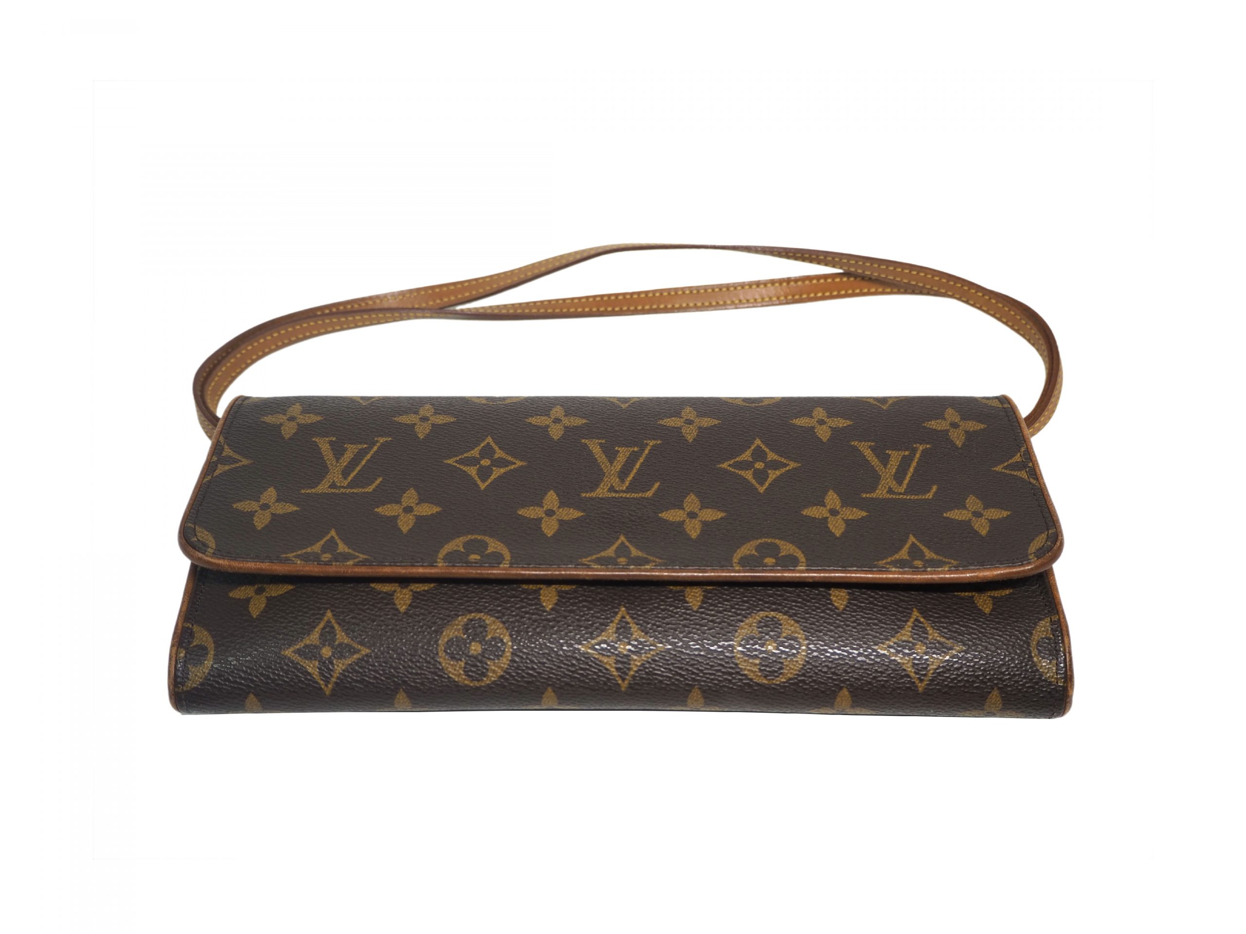Louis Vuitton M51852 Monogram Canvas Pochette Twin (FL0021) 3-Ways bag-34877 Louis Vuitton M51852 Monogram Canvas Pochette Twin (FL0021) 3-Ways bag-34877