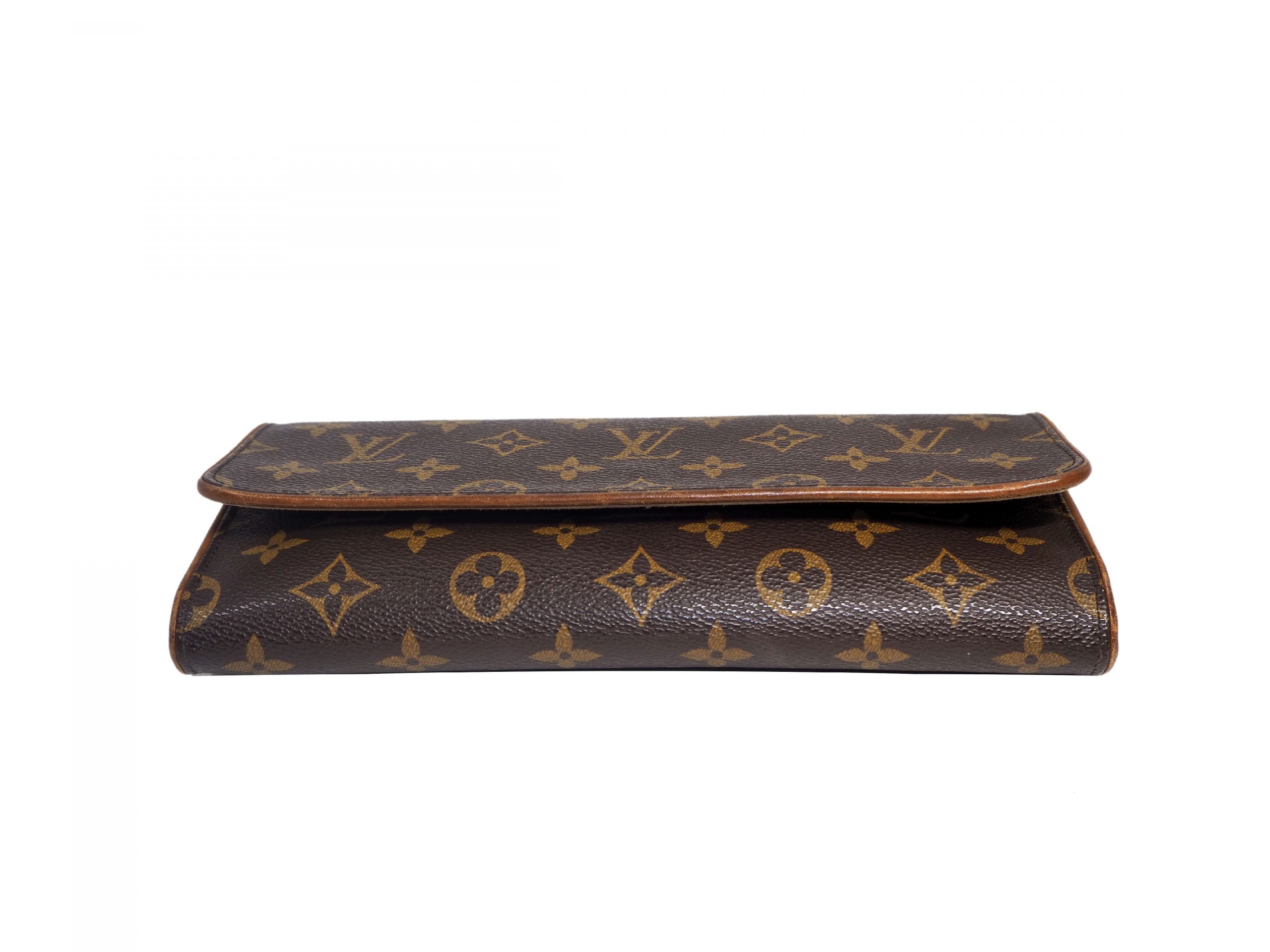 Louis Vuitton M51852 Monogram Canvas Pochette Twin (FL0021) 3-Ways bag-34878 Louis Vuitton M51852 Monogram Canvas Pochette Twin (FL0021) 3-Ways bag-34878