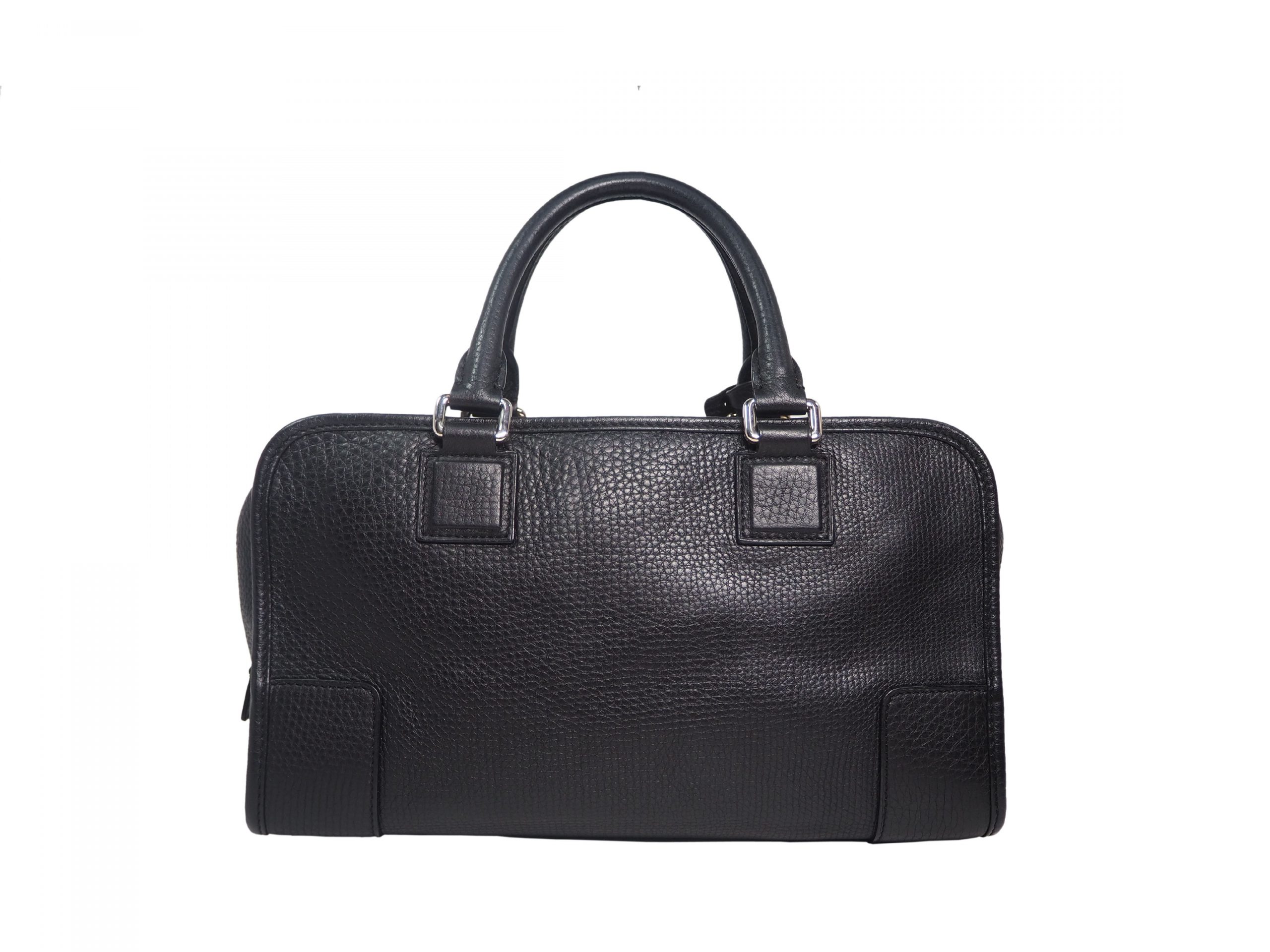Loewe 352.45.A03 Black Sheep Skin Amazona 28cm Tote -35543 Loewe 352.45.A03 Black Sheep Skin Amazona 28cm Tote -35543