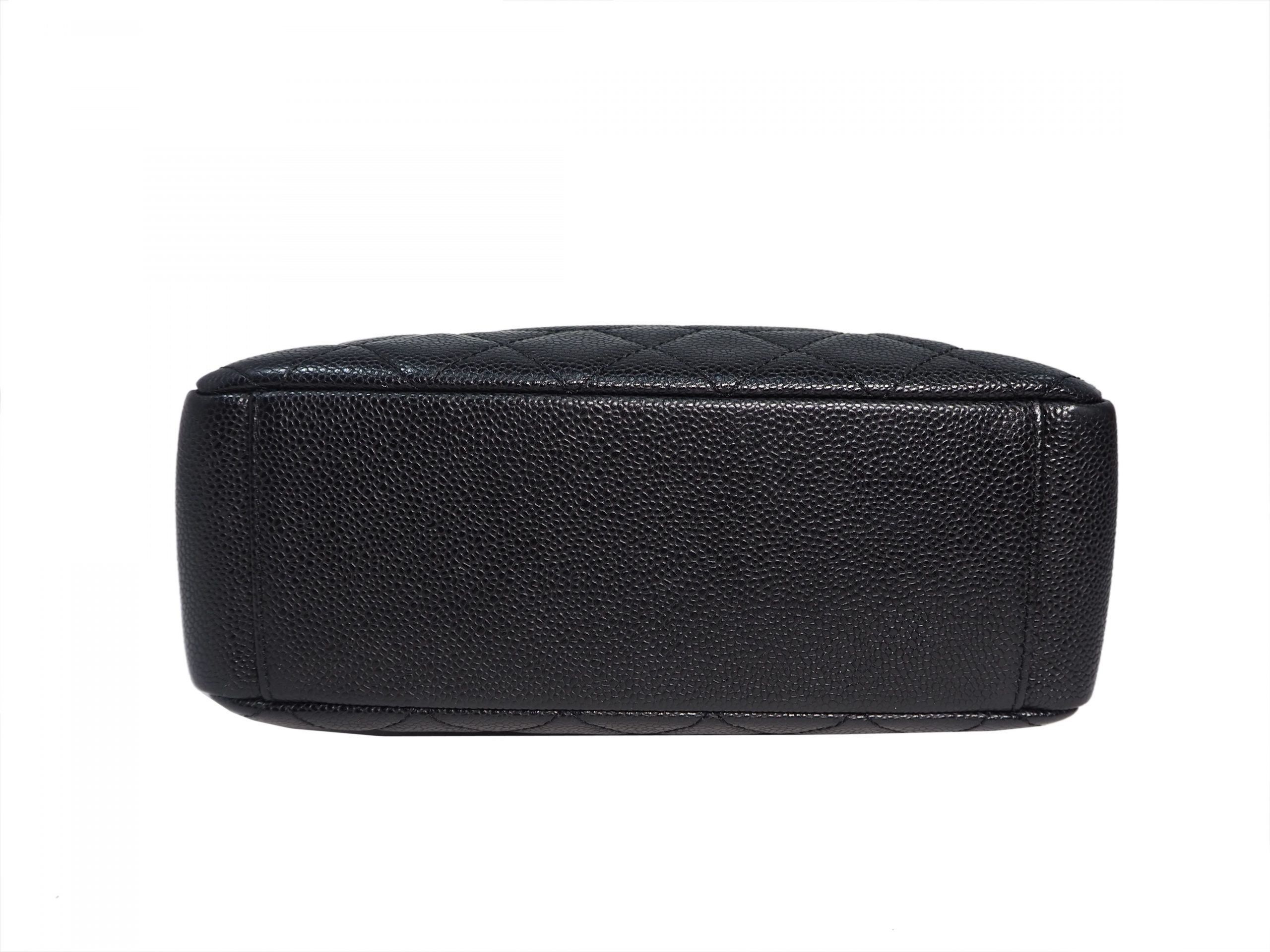 Chanel 15060694 Black Caviar Classic Petit Shopping Tote with " 31 Rue Cambon" on Gold Hardware-35679 Chanel 15060694 Black Caviar Classic Petit Shopping Tote with " 31 Rue Cambon" on Gold Hardware-35679