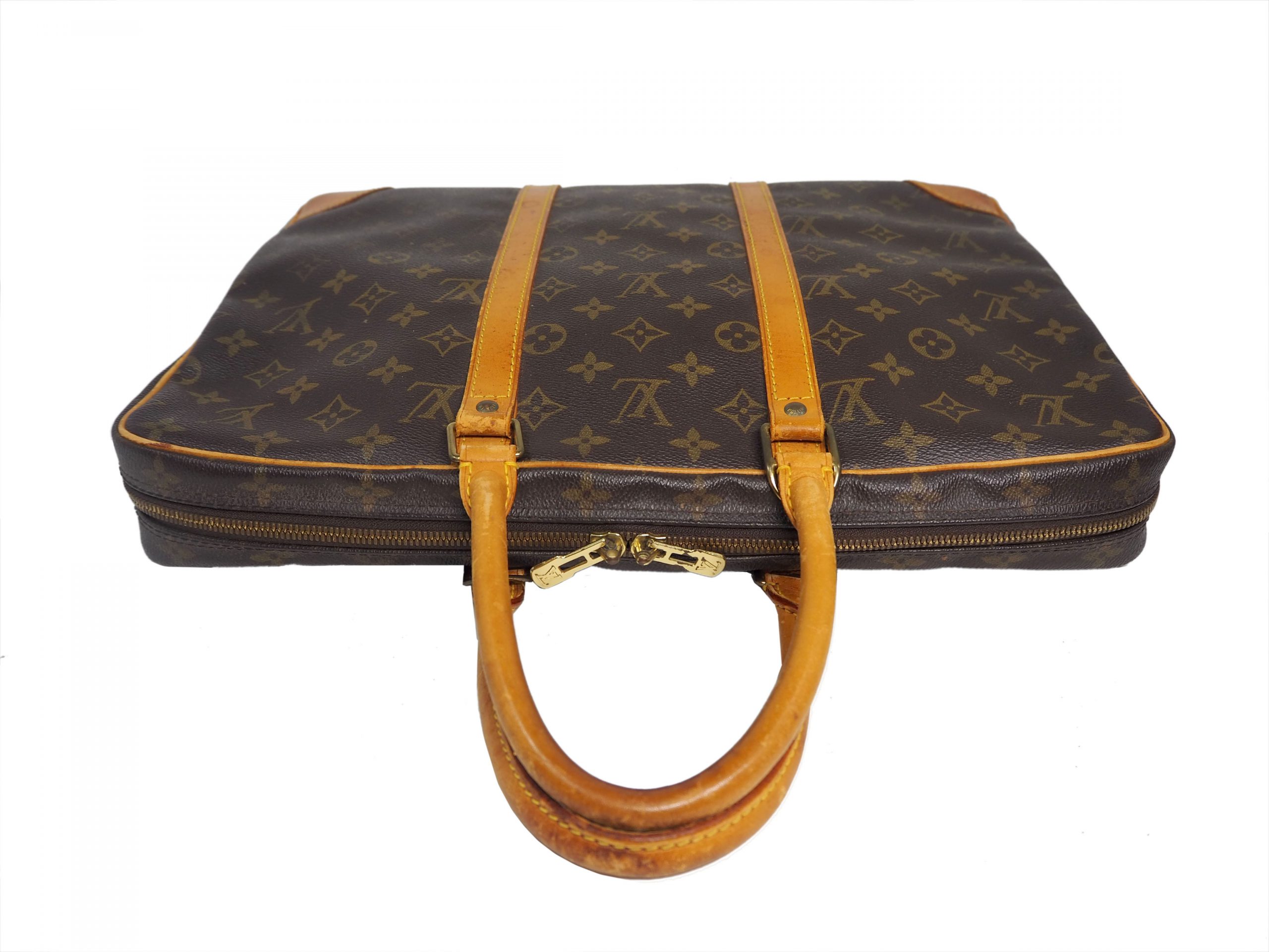 Louis Vuitton M40226 Monogram Canvas Soft Briefcase / Porte-Document Voyage Bag-35623 Louis Vuitton M40226 Monogram Canvas Soft Briefcase / Porte-Document Voyage Bag-35623