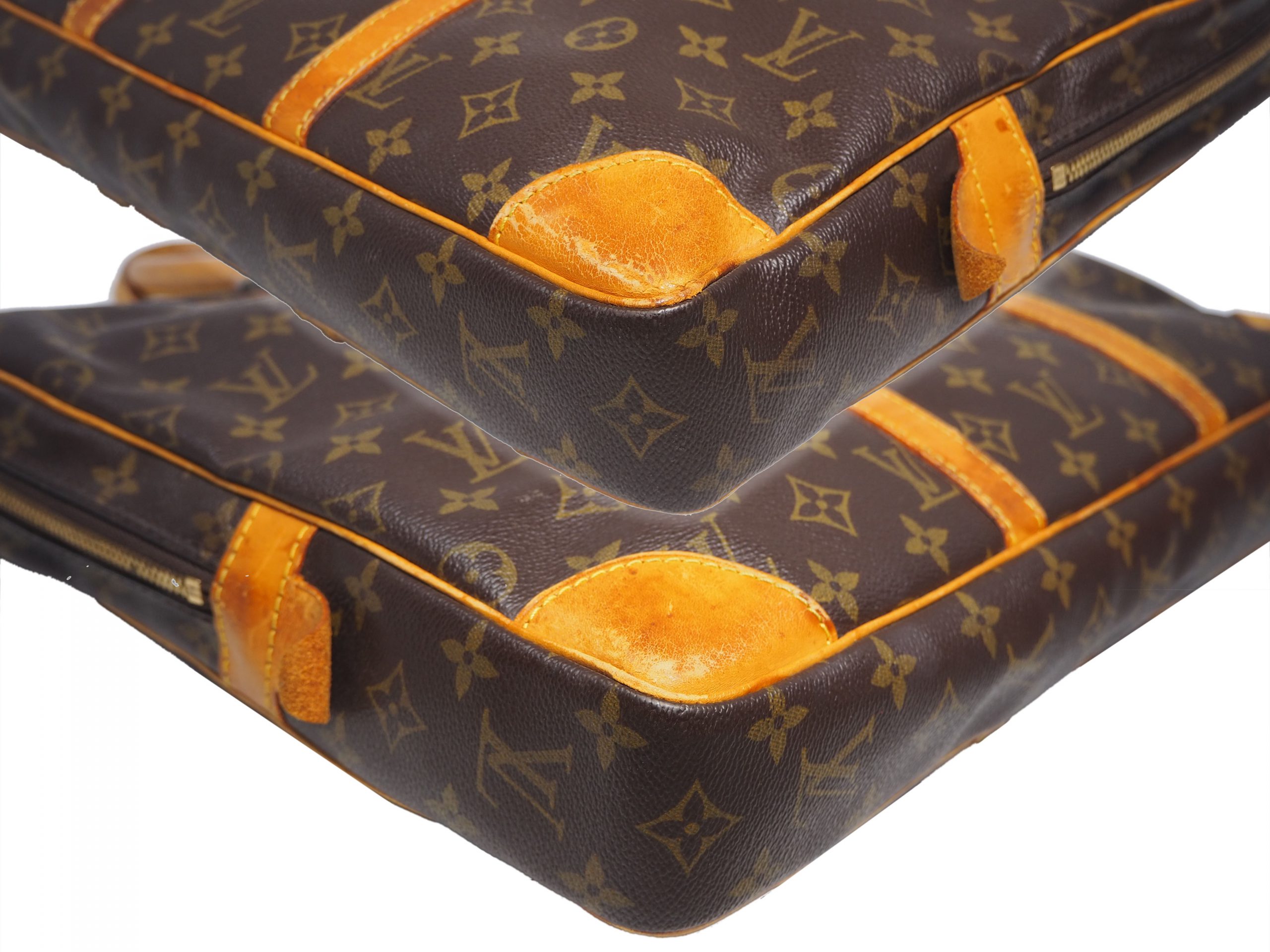 Louis Vuitton M40226 Monogram Canvas Soft Briefcase / Porte-Document Voyage Bag-35621 Louis Vuitton M40226 Monogram Canvas Soft Briefcase / Porte-Document Voyage Bag-35621