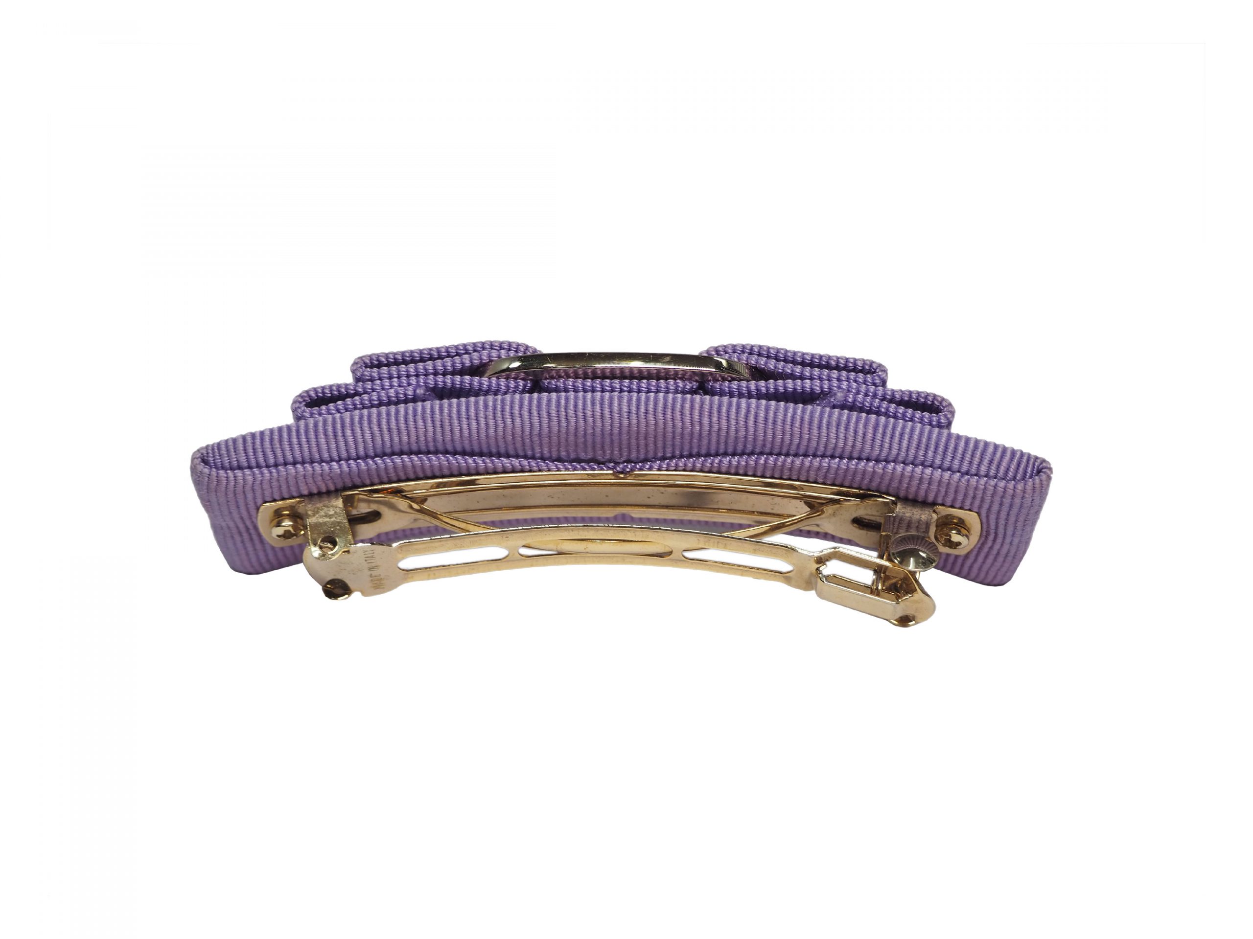 Ferragamo Signature Classic Purple Vara bow Hair Clip -36009 Ferragamo Signature Classic Purple Vara bow Hair Clip -36009