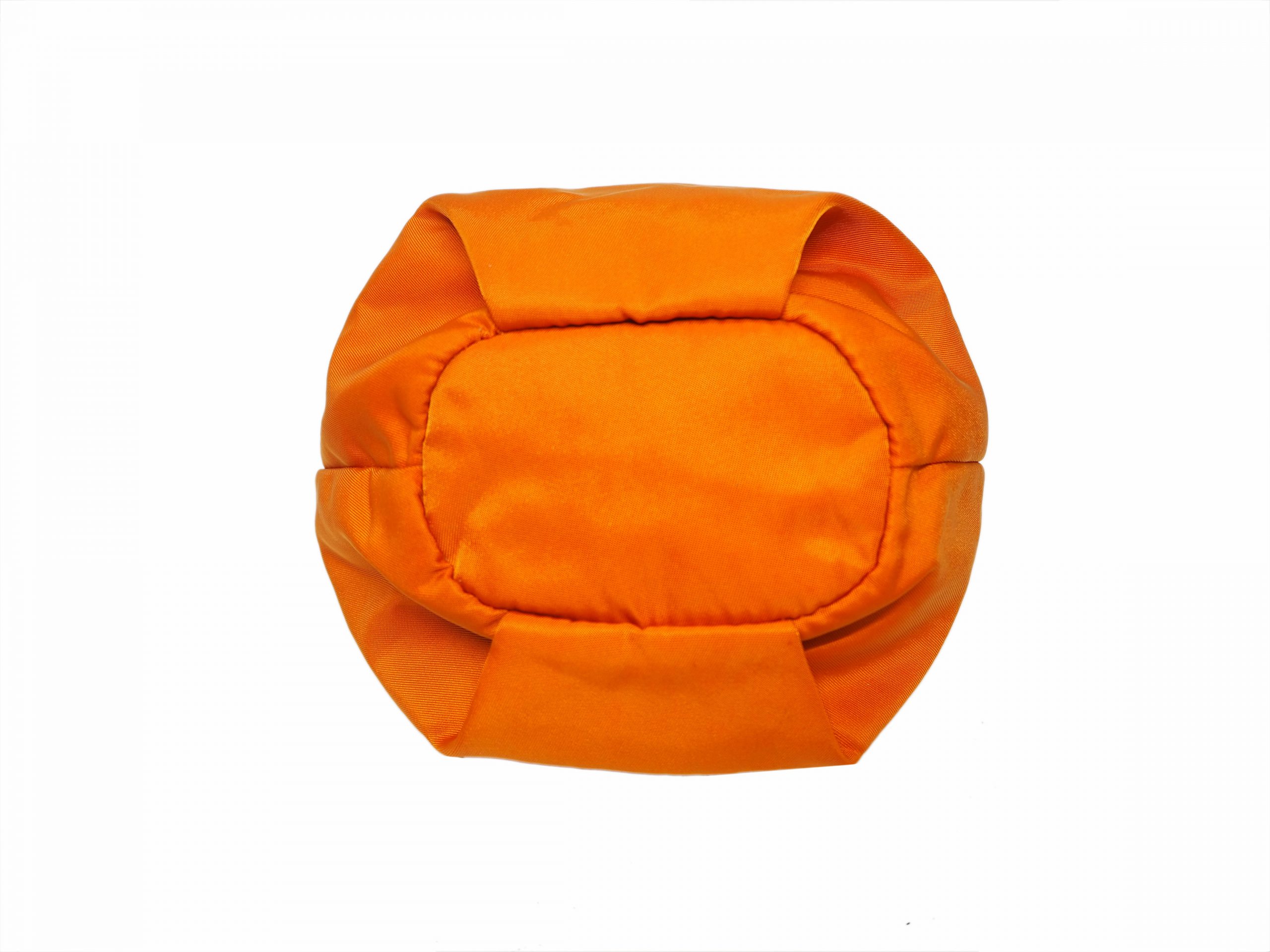 Prada 1N1535 Papaya Orange Nylon Tessuto Drawstring Pouch -35941 Prada 1N1535 Papaya Orange Nylon Tessuto Drawstring Pouch -35941