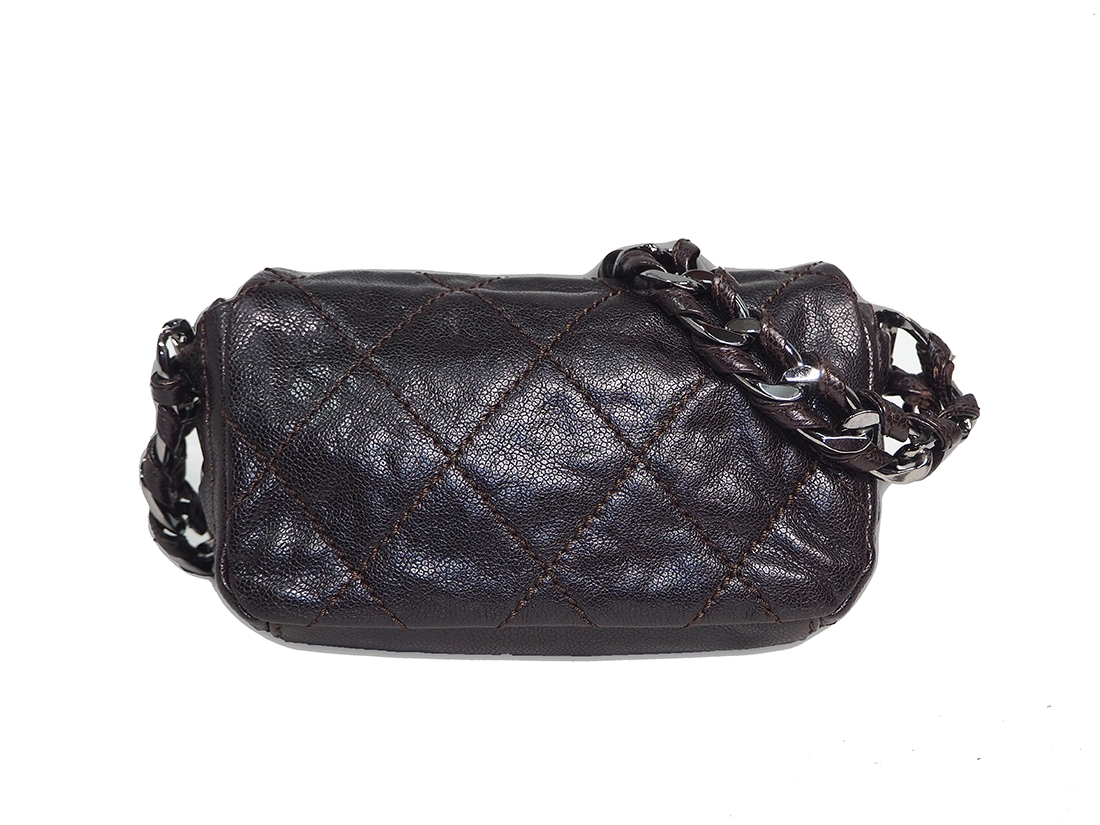 Chanel 11663060 Dark Brown Aged Caviar Modern Chain Flap Mini Bag-36156 Chanel 11663060 Dark Brown Aged Caviar Modern Chain Flap Mini Bag-36156