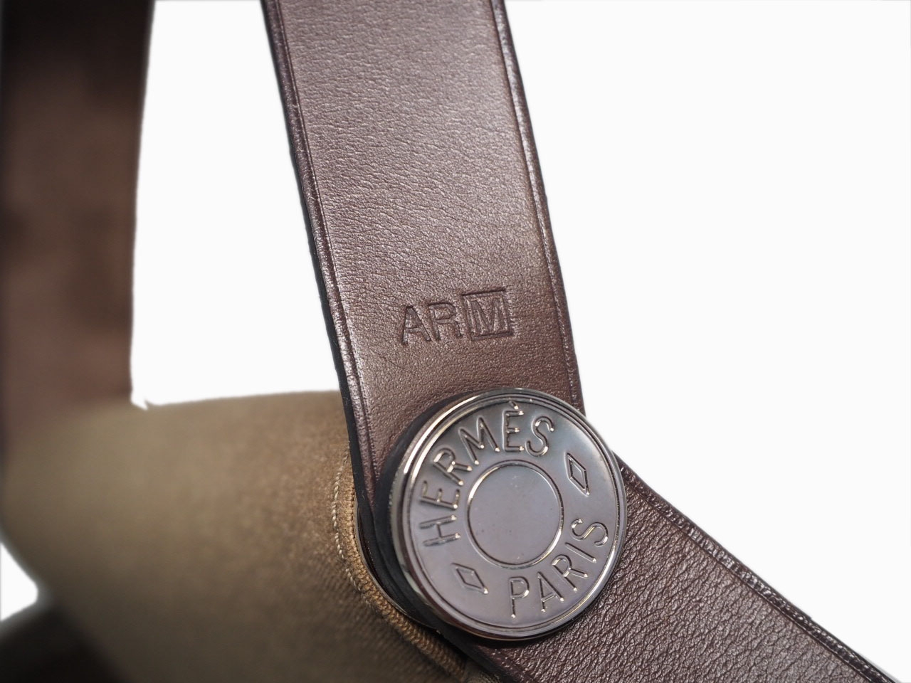 Hermes Cabag Elan 39 M Stamp Etoupe/ Ebene Toile Officier-36329 Hermes Cabag Elan 39 M Stamp Etoupe/ Ebene Toile Officier-36329