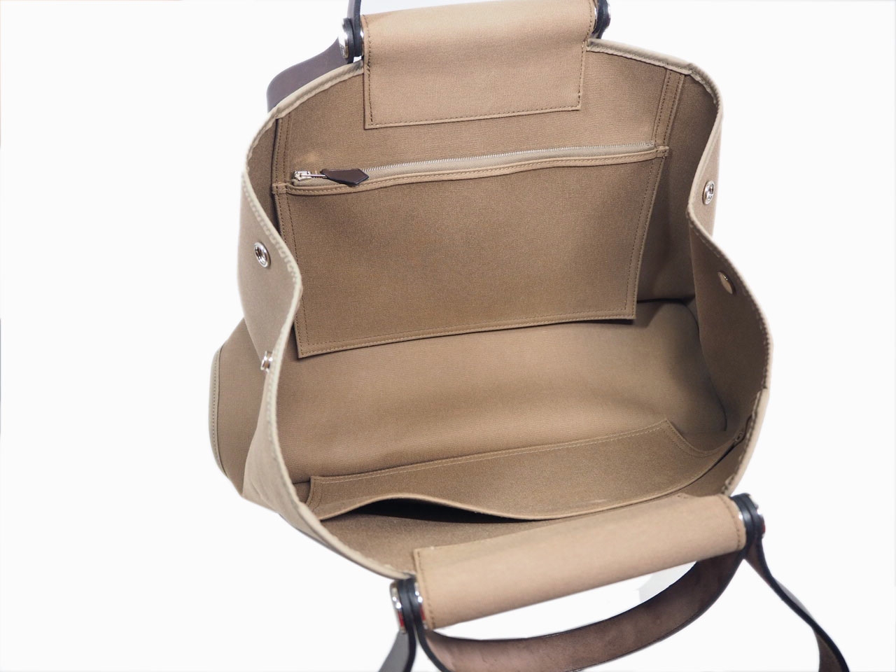 Hermes Cabag Elan 39 M Stamp Etoupe/ Ebene Toile Officier-36330 Hermes Cabag Elan 39 M Stamp Etoupe/ Ebene Toile Officier-36330
