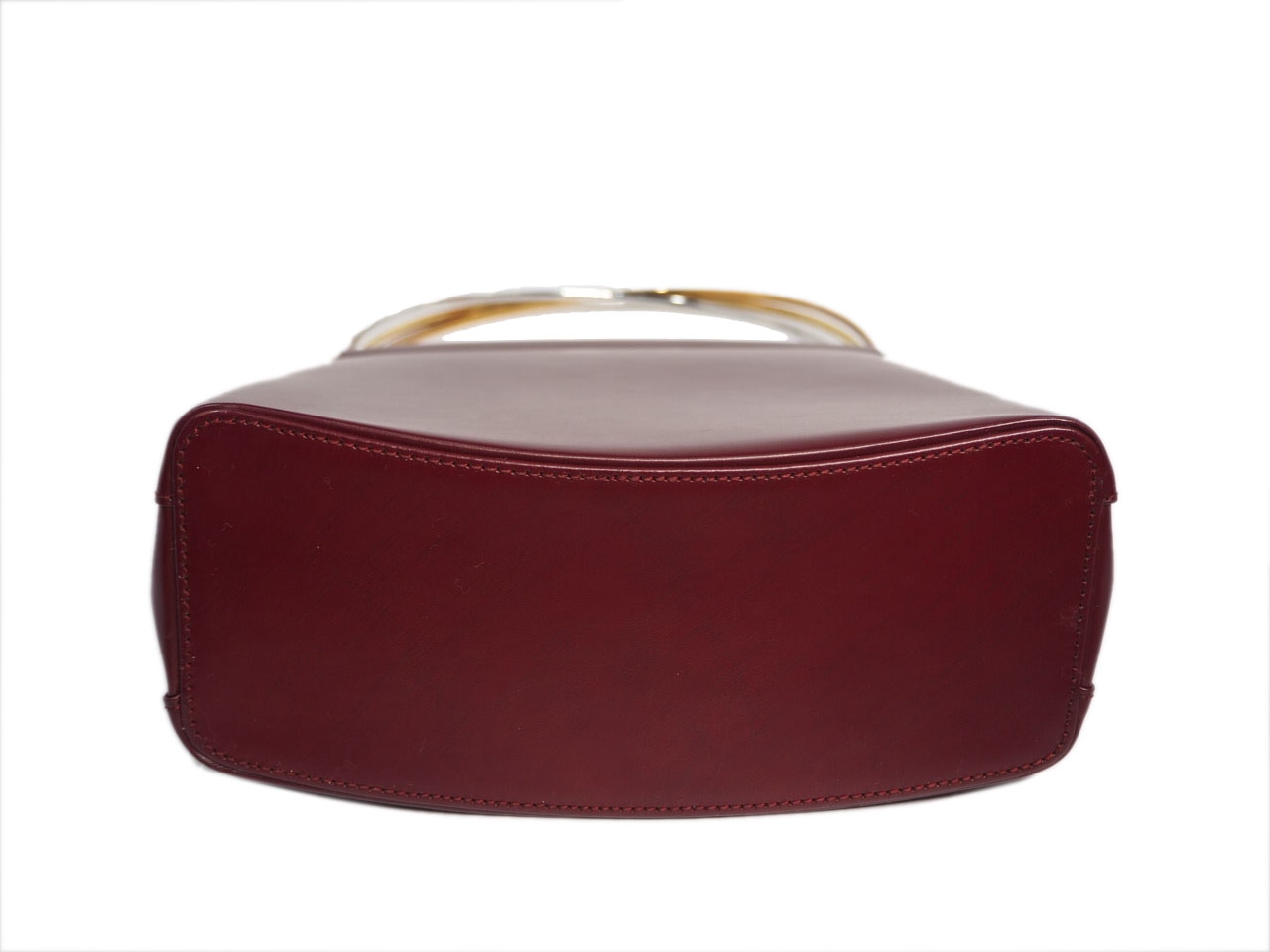 Cartier Burgundy Red Calf Leather Signature Tri-Color Trinity Bag- Large -36855 Cartier Burgundy Red Calf Leather Signature Tri-Color Trinity Bag- Large -36855