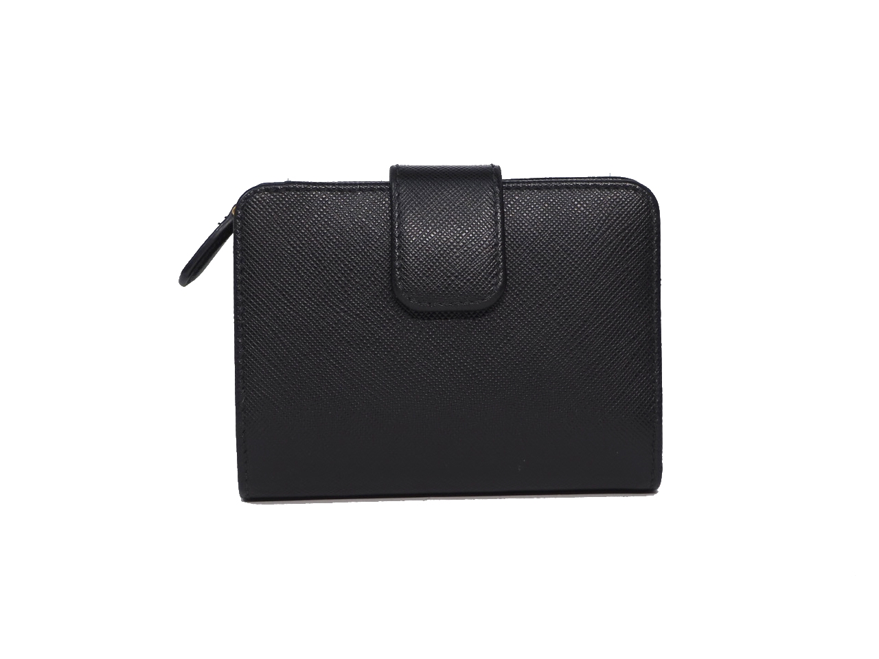 Prada 1ML018 Black Small Saffiano Leather Wallet-37228 Prada 1ML018 Black Small Saffiano Leather Wallet-37228