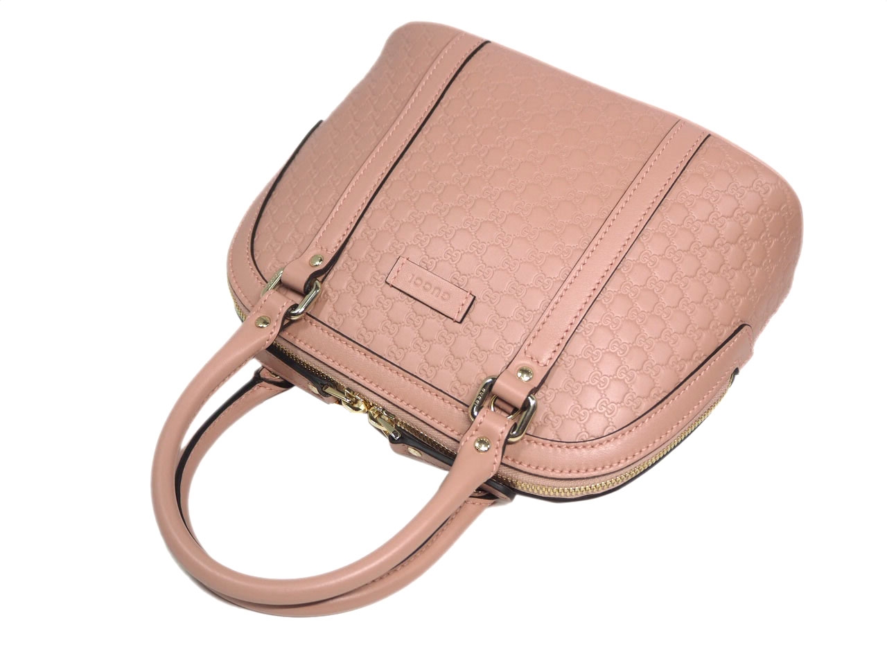 Gucci 449654 Micro GG Guccissima Pink Convertible Mini Dome Tote-37433 Gucci 449654 Micro GG Guccissima Pink Convertible Mini Dome Tote-37433