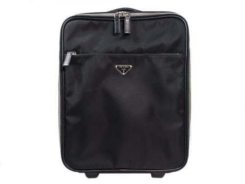 Prada 2VQ004 Nylon and Saffiano Leather 45cm Trolley Travel Luggage-0