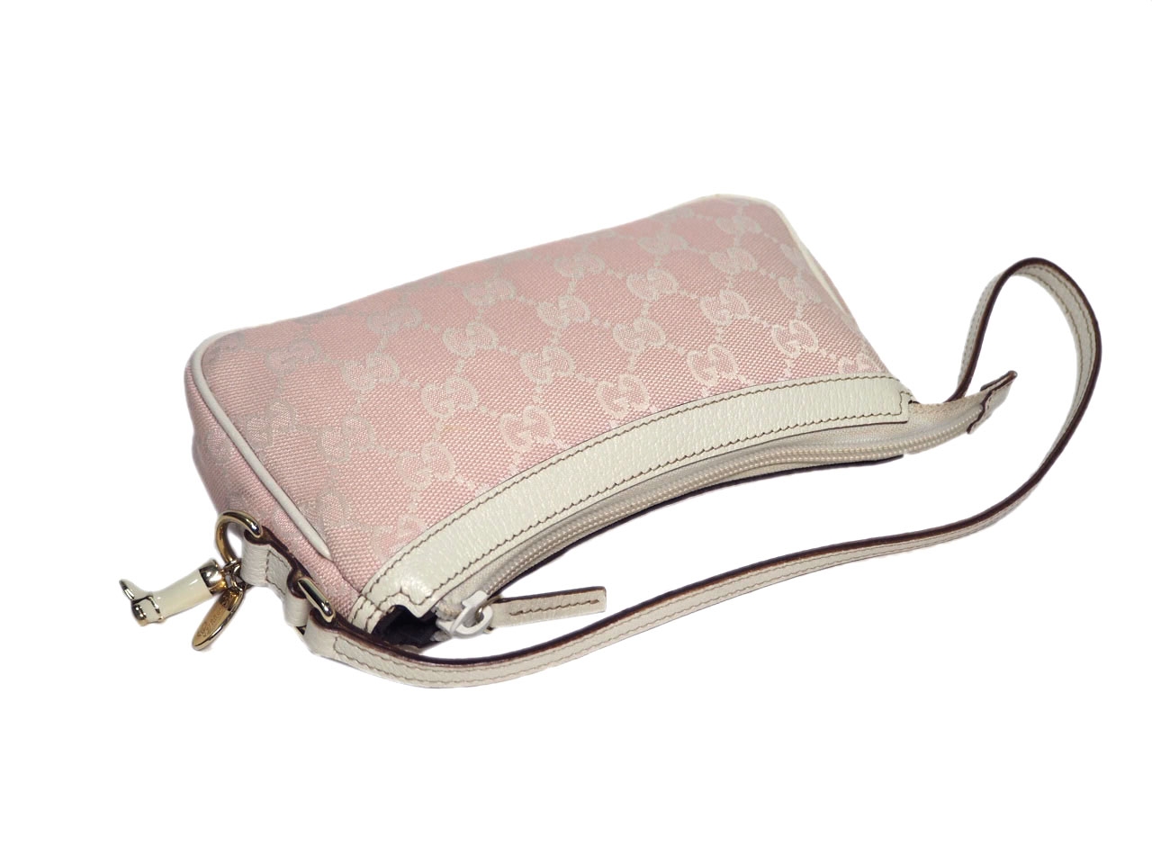 Gucci 154432 Pink GG with Signature Shoes Charm Detail Handbag-38344 Gucci 154432 Pink GG with Signature Shoes Charm Detail Handbag-38344