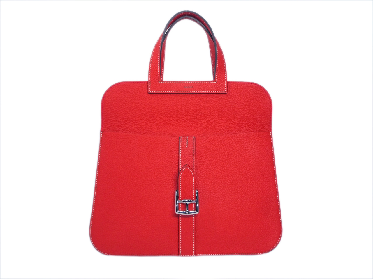 Hermes Halzan 31 Tomoto Clemence Leather Multiple Functional 4 Ways Bag -37971 Hermes Halzan 31 Tomoto Clemence Leather Multiple Functional 4 Ways Bag -37971