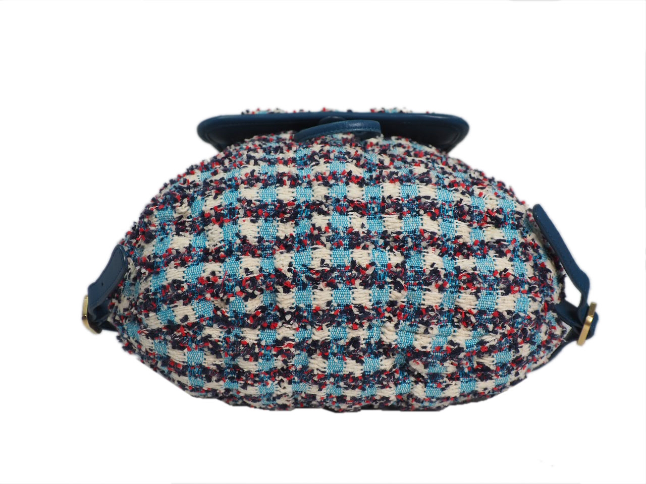 Chanel Cuba Cruise Multicolored Tweed Turqoise Blue/ White/ Red Medium Backpack Gold Hardware-38084 Chanel Cuba Cruise Multicolored Tweed Turqoise Blue/ White/ Red Medium Backpack Gold Hardware-38084