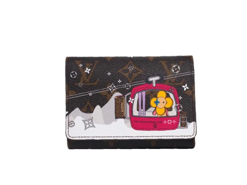 Christmas Limited Collection ! Louis Vuitton M68492 Monogram Christmas Animation Victorine Wallet-0