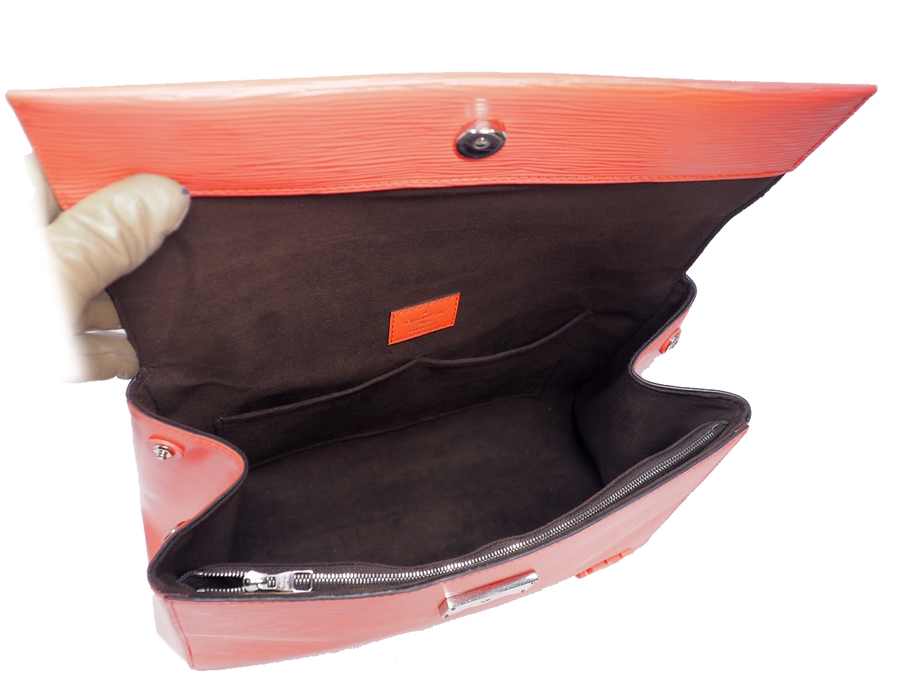 Louis Vuitton M41581 Poppy / Salmon Petal Epi Leather Cluny MM (CA0116)-38335 Louis Vuitton M41581 Poppy / Salmon Petal Epi Leather Cluny MM (CA0116)-38335