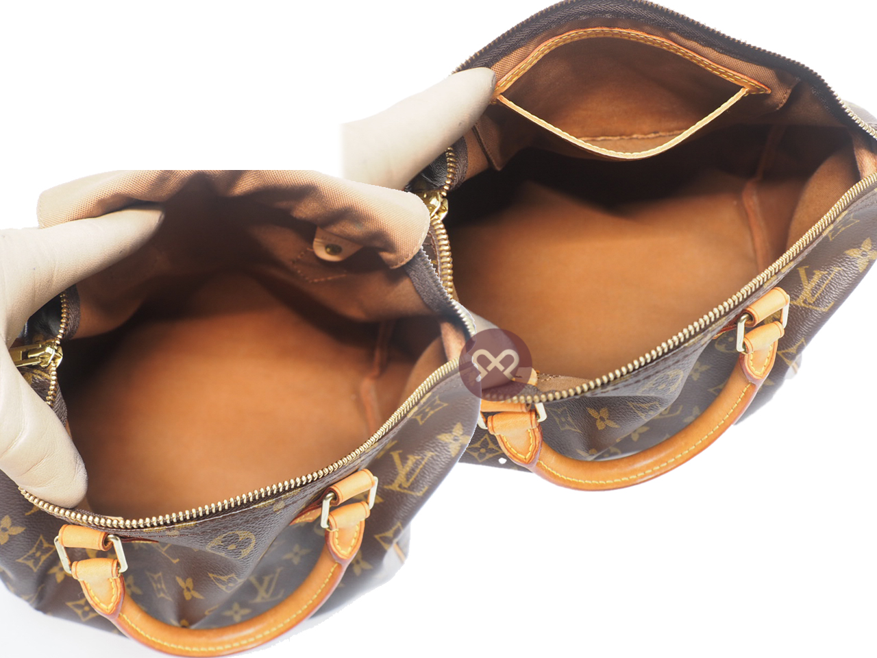 Louis Vuitton M41526 Monogram Canvas Speedy 30 Tote Bag (MB4027