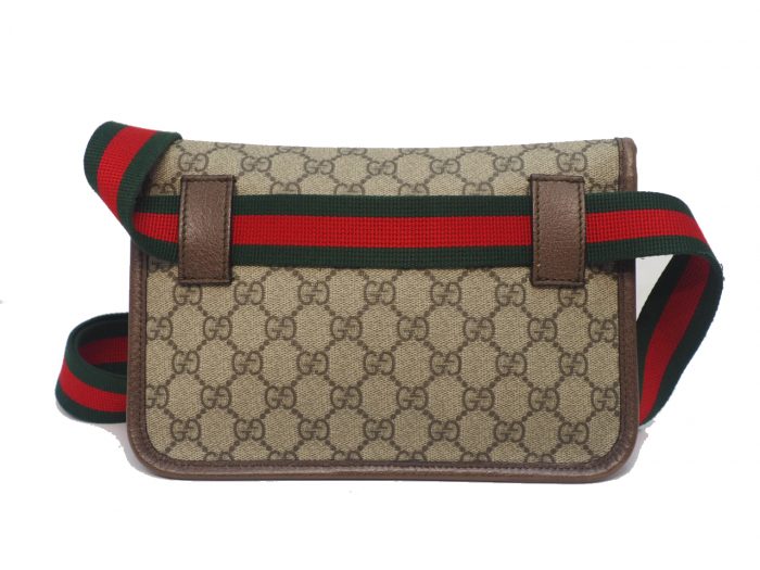 Gucci 493930 Brown Ophidia Neo Vintage GG Supreme Belt Bag - The
