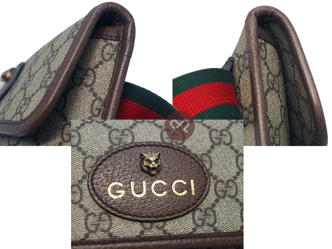 Gucci 493930 Brown Ophidia Neo Vintage GG Supreme Belt Bag - The