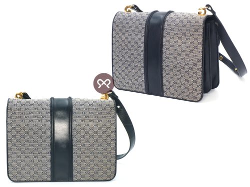 Gucci Vintage Micro GG Monogram Ophidia Monogram Navy Blue