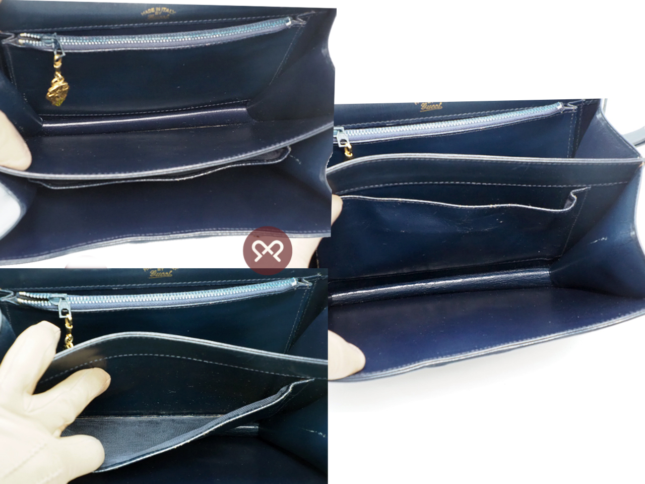 Gucci Vintage Micro GG Monogram Ophidia Monogram Navy Blue