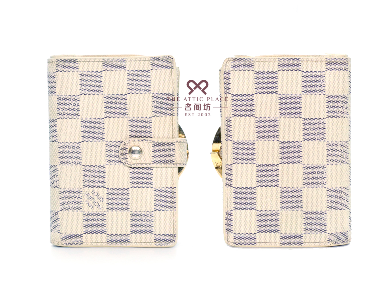 Louis Vuitton N61676 Damier Azur Portefeuille Viennois Bi-fold