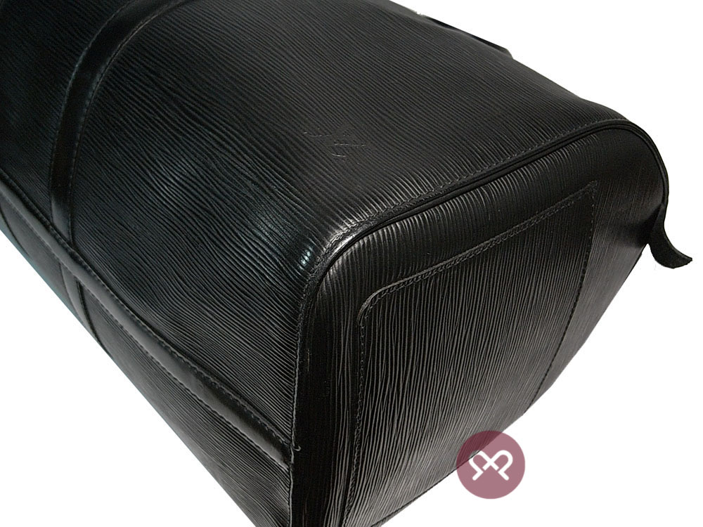 Louis Vuitton Black Epi Leather Keepall 45 Small Size Travel